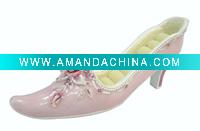 Wholesale Pink Rose Ring Holder Shoe