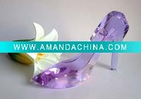 Wholesale Crystal love shoe figurines