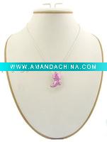 Wholesale 2011 fashion alloy couple necklace pendant with shoe
