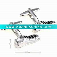 Wholesale Fashion rhodium shoes cufflinks