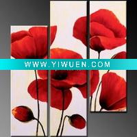 Wholesale Stretcher Group Flower Canvas Oil Painting