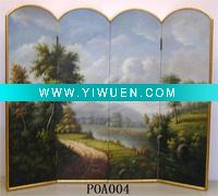 Wholesale Canvas Painting Folding Screen POA004