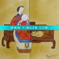 Wholesale hand painted tile/artistic tile/crafts