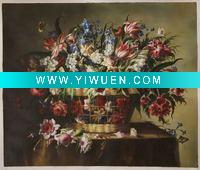 Wholesale Handmade classical flower oil painting on canvas