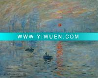art ( Sunrise-Claude Monet) handmade oil painting