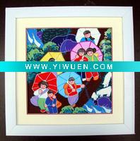 Wholesale Chinese modern painting, gouache farmer painting