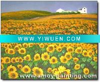 Wholesale Modern Flower Oil Painting ,Sunflower-009