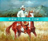 Wholesale cowboy contemporary painting
