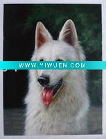 Wholesale dog oil painting on canvas