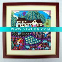 Wholesale Huxian county farmer painting, peasant painting, country life farmer painting for home decoration