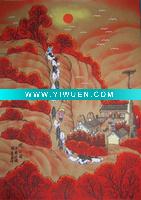 Wholesale Farmers Painting of hotel ornament gifts (Return grazing)