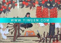 Wholesale Hand painted chinese peasant painting (Spinning)
