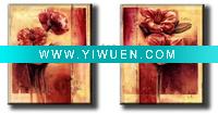 Wholesale decorative flower group oil painting 100% handmade on cavas