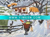Wholesale hotel decoration of peasant drawing (Home from the market)