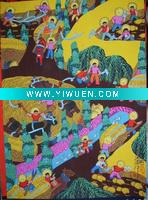 Wholesale Farmers Painting of house ornament gifts (Wheat harvest)
