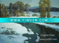 Wholesale snow oil painting, art painting