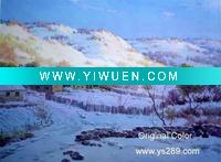 Wholesale Snow oil painting , modern landscape decoration oil painting