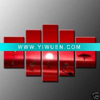 Wholesale sunset landscape painting for decoration