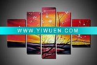 Wholesale landscape modern oil painting trees