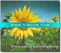 Wholesale Canvas Flower Oil Painting,Sunflower-016