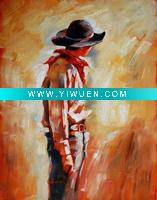 Wholesale cowboy oil painting
