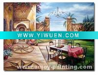 Wholesale Garden Scene Oil Painting,Garden Scene-004