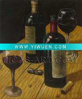 Wholesale PXE027 Modern Bottle Oil Painting