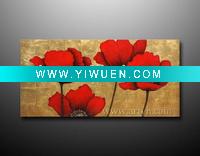 Wholesale modern red flower paintings