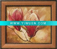 Wholesale handpainted oil painting, flower, shadow frame