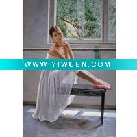 Wholesale Beautiful ballet girl sitting oil painting canvas