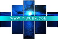 Wholesale Sunrising from sea level group canvas painting