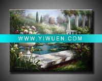 Wholesale handmade impressionist garden scenes paintings