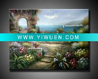 Wholesale impressionist garden landscape oil painting on canvas