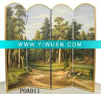 Wholesale Forest Oil Painting Screen POA011