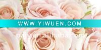 Wholesale 30*60cm light pink rose glass painting for home decoration