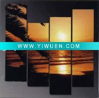 Wholesale 100% handmade beautiful 4 pcs group oil painting