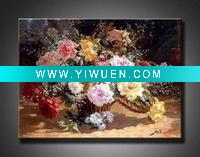 Wholesale latest handpainted abstract flower oil painting on canvas