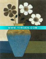 Wholesale Hot Sell Canvas White Flower Oil Painting