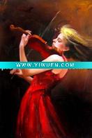 Wholesale canvas art oil paint (music)