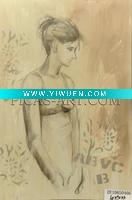 Wholesale DCD086 Handmade Portrait Impressionist Painting