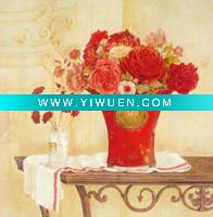 Wholesale Imperssive Abstract Oil Painting On Canvas (Flower)