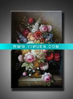 Wholesale handpainted custom flower oil painting on canvas