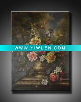 Wholesale handpainted modern abstract flower oil painting on canvas