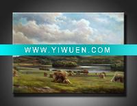 Wholesale handmade beautiful landscape painting on canvas