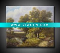 Wholesale Handmade Landscape lacquer painting