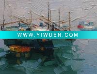 Wholesale boat oil painting