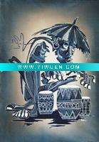 Wholesale Indonesia Drums Handpainted Batik Painting