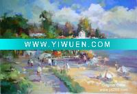 Wholesale Sea Oil Painting, sand view oil painting