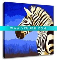 Wholesale stretched canvas oil painting(Zebra)-ZEH14