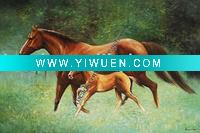 Wholesale Horse art painting,90x90cm
